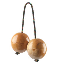 1 Pack Wooden Kashaka Shaker , Asalato Instrument Rhythmic African Asalato Shaker Rhythmic Balls B