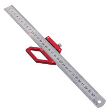 Multi-Angle Steel Ruler Positioning Block for Woodworking