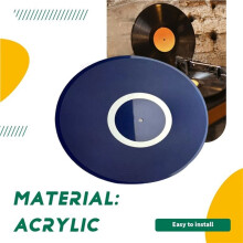 32cm Acrylic Turntable Slip Mat Matte/Smooth Finishes for 12-Inch LP Vinyl Record Player Record Platter Slipmat