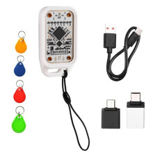 Chameleon V3.0 RFID  Chip Emulator Läsare + 4xUID Nyckelrings-ID IC 125Khz 13.56Mhz Kort  Tagg Kopiator Akryl