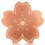 Pure Copper Bird Bath Disk, Triple Point Support Design Lower Cleaning Frequency (1, Copper Flower) 1