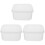 3Stk Lunchbox Transparent Kunststoff Für Büro Und Picknick 2