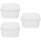3Stk Lunchbox Transparent Kunststoff Für Büro Und Picknick 6