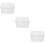 3Stk Lunchbox Transparent Kunststoff Für Büro Und Picknick 8