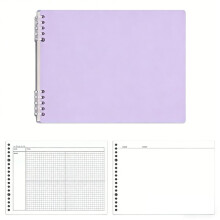 Quaderno per Mappe Mentali, Fogli Sciolti Staccabili, Formato B5, Quaderno per Esami di Laurea, Colore Viola