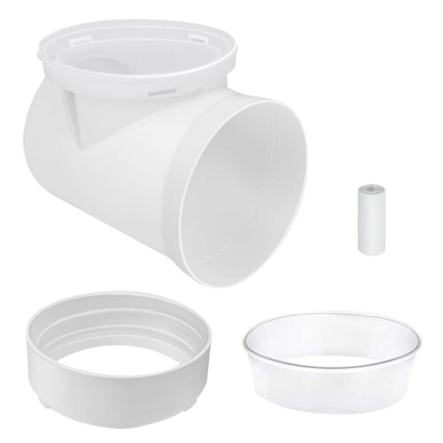 Cotovelo 90 Graus para Ventilação Secadora Roupas, Kit Conector Duto Secadora SaferHookup para Tubos 4 Polegadas, Kit Cotovelo Conector Ventilação