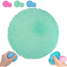 (Green, 2.4IN) Krystalový mochi texturovaný mini cukrový mačkací míček - sladový křupavý tvarovatelný želé senzorický fidget, 3MIX 4cm