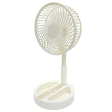 Tragbarer, Faltbarer Teleskop-Standventilator mit 1 Windgeschwindigkeitseinstellung, USB-Anschluss, -Lautloser Sommer-Tischventilator für