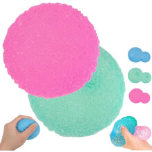 (2mixc, 2.4IN) Krystalový mochi texturovaný mini cukrový mačkací míček - sladový křupavý tvarovatelný želé senzorický fidget, 3MIX 4cm
