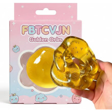(Yellow, -) Kookosöljy omena pehmopallo - kannettava hitaasti nouseva rapea ei-tahmea muovailtava fidget, stressinlievitys ja keskittyminen