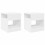 VidaXL vidaXL End Table 2 pcs White 40.5 x 40 x 45 cm Engineered Wood 2