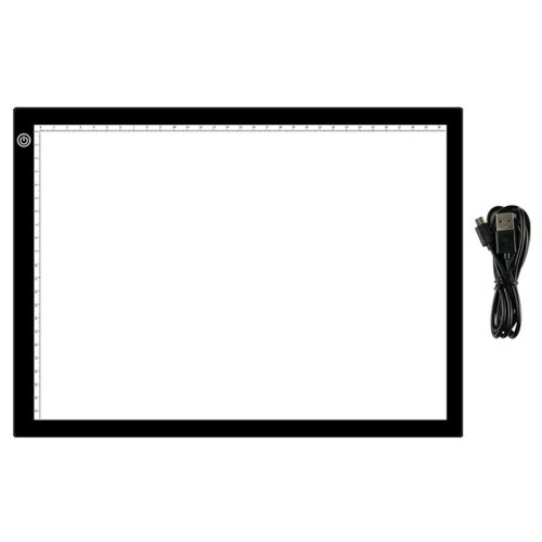 A3 LED Copy Board Light Tracing Box, Ultra-Thin Adjustable USB Power Artcraft Drawing, Streaming, Sketching ,Stenciling