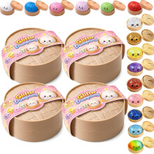 (-, 4 PACKS) Caja misteriosa dumpling squishy 3 packs sorpresa raro dumplings bollo alivio fidget set colores aleatorios
