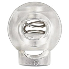 100-Pack Transparent Plastic Cord Lock Toggles for Clothing, Bags, and Outdoor Gear