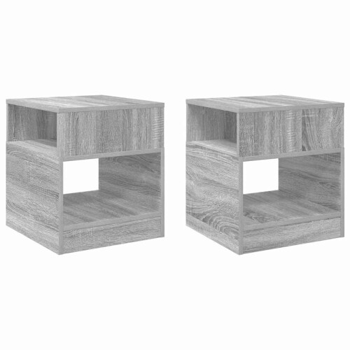 VidaXL vidaXL End Table 2 pcs Grey Sonoma 40.5 x 40 x 45 cm Engineered Wood 1