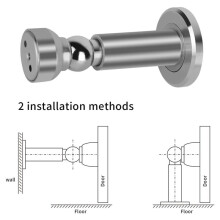 Adjustable Height Magnetic ,Heavy Duty Magnetic Door Stop, 304 Stainless Steel Door Holder