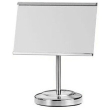 Elegant Metal Desk Sign Stand for High End Hotel Buffet and Wine Displays Sliver