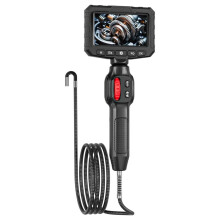 Two-Way Articulating Borescope Camera with Light: 6mm Industrial Endoscope Inspection Camera with Automotive Inspection