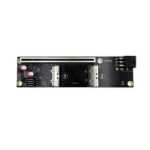 2-Poorts MCIO 5.0 Naar PCI-E 5.0 X16 Adapterkaart met 6-Pins GPU-Voedingspoort voor Grafische Kaartserver