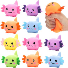 (Axolotl B, -) Ajolote squishy azúcar sensorial salamandra fidget antiestrés animal suave regalo fiesta A