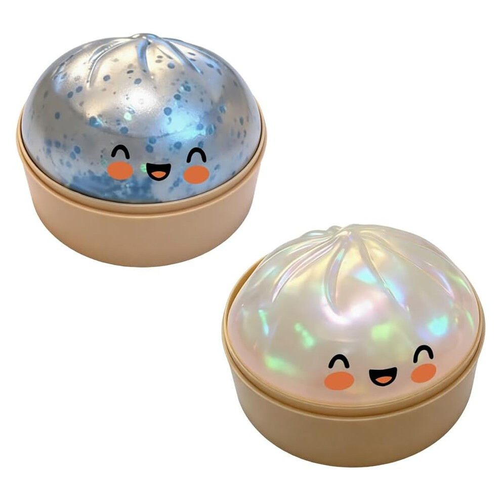 Photos - Educational Toy   Dumpling Squeeze Toy – Soft Slow Rising Mystery Stress Ball, Sensory Fidget for Home/Office 2026(Blue+white Sequins, )
