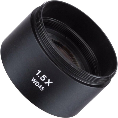 1 Pc SZM Stereo Microscope Auxiliary Objective Lens Microscope Lens 1.5x Objective Lens,for WD45/1.5X