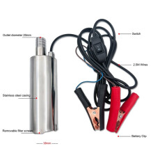 Pompa Elettrica Sommergibile Portatile A Corrente Continua da 12 V per Erogazione di Gasolio, Carburante, Acqua, Fognature, Aspirazione e