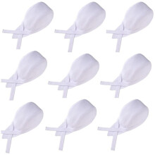 9 PCS Chef Hats for Men & Women Sushi Skull Cap with Ties Bandana Cooking Cap for Kitchen Service
