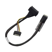 PCIe 4.0 M.2 auf SFF-8639 U.2 SSD Adapterkabel Verlängerungskabel Hochgeschwindigkeits-Datenübertragung Stecker und Spielen 42 cm