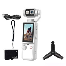 Q8 Caméra de Sport Portable de Poche pour L'Extérieur : Ultra-Nette, Autofocus, Enregistrement de Conférences, 32 Go B