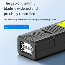 COMPTYCO S9 Fiberoptisk Termisk Avskalarverktyg + Fiberoptisk Rengöringsklämma för Avskalning Av Nakna Fibrer, Pigtails, Buntade Kablar