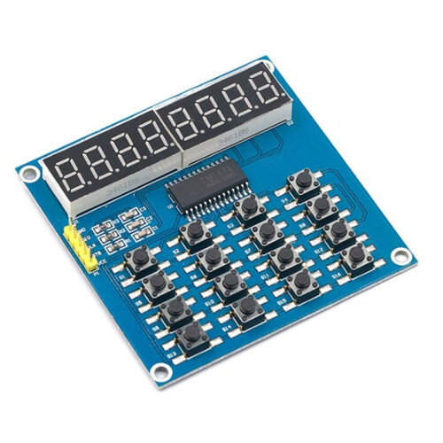 TM1650 Four Digit Digital Tube Module 28 Keys IIC Interface Two-Wire Drive Matrix Keyboard 28 Keys
