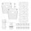 Cooler Replacement Parts Kit for Igloo, Ice Chest Plastic Hinges,  Posts, Drain Plug, Cooler Parts 1