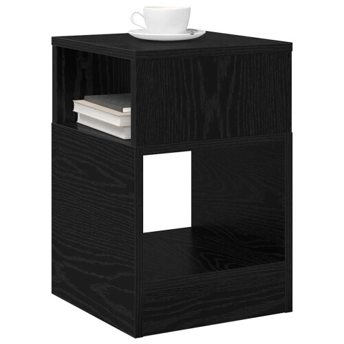 VidaXL vidaXL End Table 2 pcs Black Oak 30.5 x 30 x 45 cm Engineered Wood 2