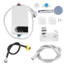 4500W Newest Water Heater Instant Water Heater Tankless Instantaneous Faucet Tap Hot Water Crane LED Digital EU Plug