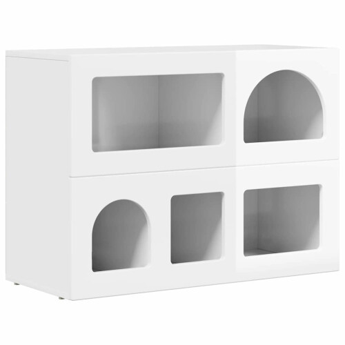 VidaXL vidaXL Sideboard High Gloss White 80.5 x 35 x 59 cm Engineered Wood 1