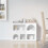 VidaXL vidaXL Sideboard High Gloss White 80.5 x 35 x 59 cm Engineered Wood 4