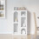VidaXL vidaXL Sideboard High Gloss White 59 x 35 x 100.5 cm Engineered Wood 4