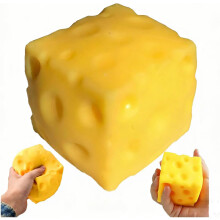 (10cm, -) Queso jumbo squishy 7cm cubo gigante lento exprimir fidget alivio rebote sensorial comida