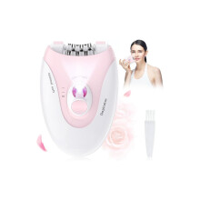 Épilateur rechargeable par USB pour femme, système à 36 pinces, double vitesse et lumière LED, utilisation sans fil