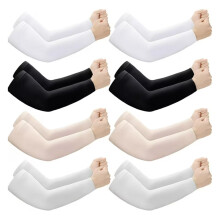 Lot de 8 paires de manchettes protectrices pour peau fragile, anti-ecchymoses et abrasions pour les bras, confortables et respirantes