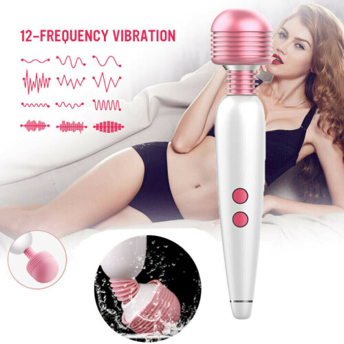 Masseur vibrant pour le corps à 12 vitesses, étanche, rechargeable par USB, utilisation complète du corps