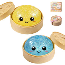 (2pcs-7, -) Glitter dumpling pehmo laatikolla – pehmeä puristus dekompressio taikina ahdistukseen