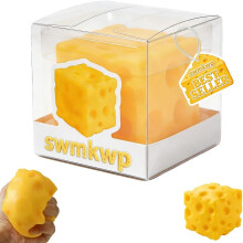 (4'', -) Queso squishy novedad fidget mini amarillo suave exprimible mantequilla antiestrés 5cm