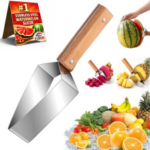 (1PC, -) Triangle Watermelon Slicer – Stainless Steel Fruit Divider Tool for Picnic & BBQ