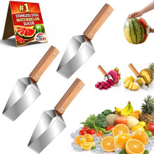 (3PC, -) Triangle Watermelon Slicer – Stainless Steel Fruit Divider Tool for Picnic & BBQ