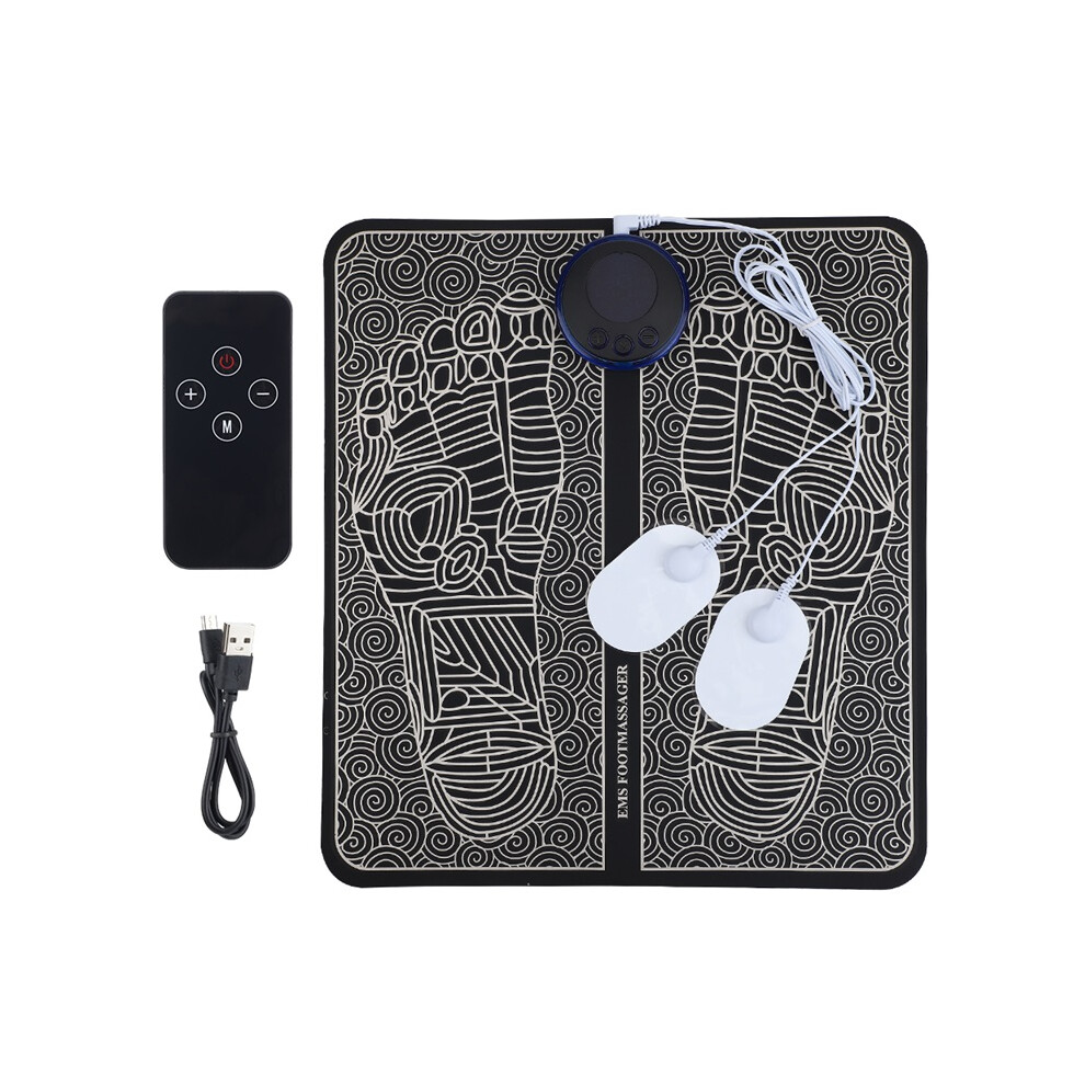Stoyotu Ems Electric Foot Massager Mat 8 Modes Relieve Pain Muscle Stimulator Blood Circulation Vibration Foot Massage Machine Feet Spa