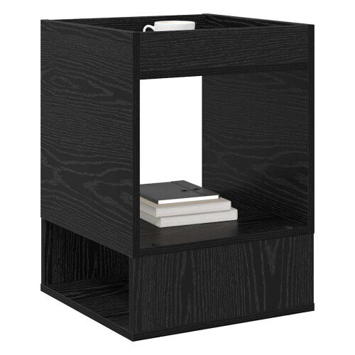 VidaXL vidaXL End Table Black Oak 40 x 40 x 56 cm Engineered Wood 2
