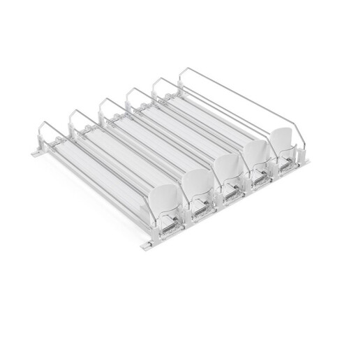 2 Pack Drink Organizer for Fridge, Self Pushing Fridge Drink Organizer, Automatic Drink Dispenser for Fridge 1