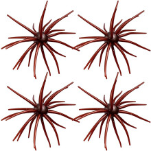 (4PCB, -) 4Pc Dice Bait – Fuzzy Baits for Bass Fishing, Floating TPR Swimbait with Reflective Stars
